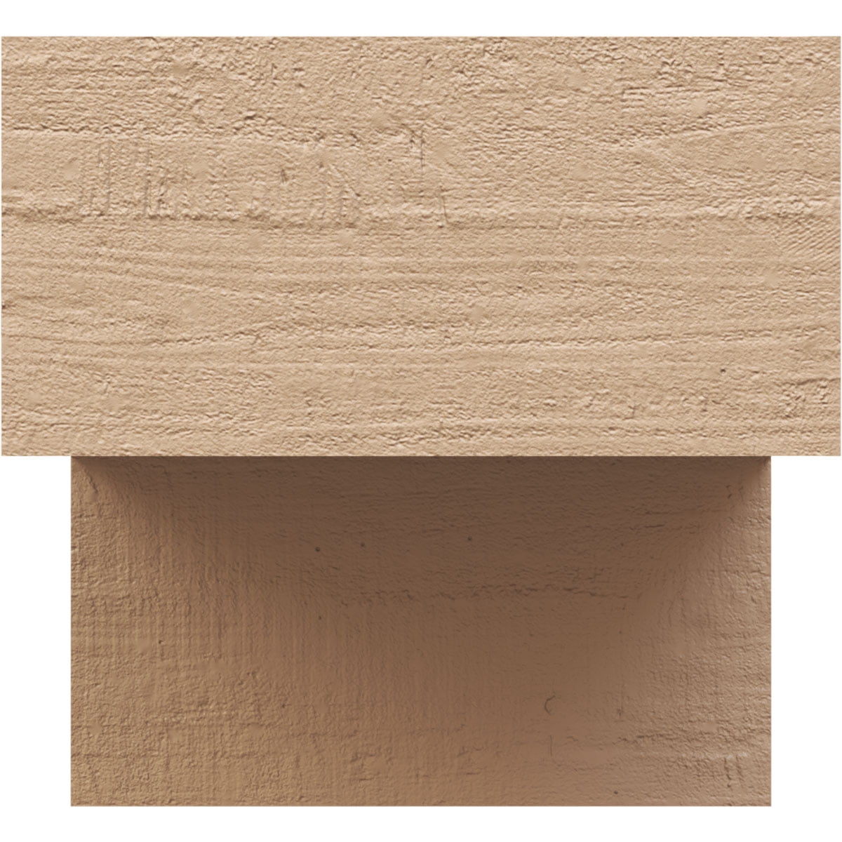 9"W x 9"D x 9"H Wide Chapel Hill Rough Cedar Woodgrain TimberThane Corbel, Primed Tan