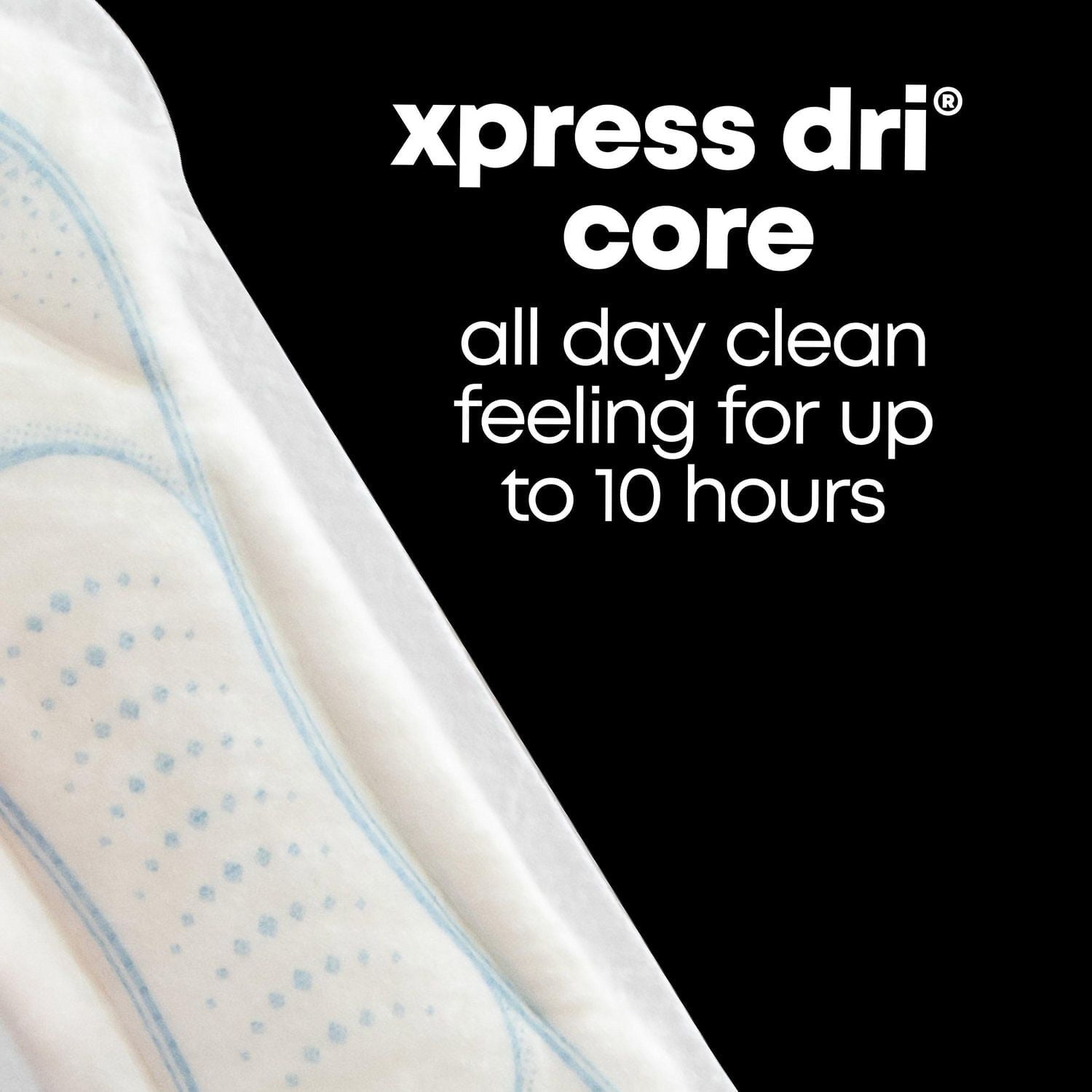 Serviettes U by Kotex Security Maxi, super longues, sans parfum 44 Unités