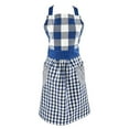 thumbnail image 1 of Design Imports Z02386 Navy & Off White Gingham Apron, 1 of 2