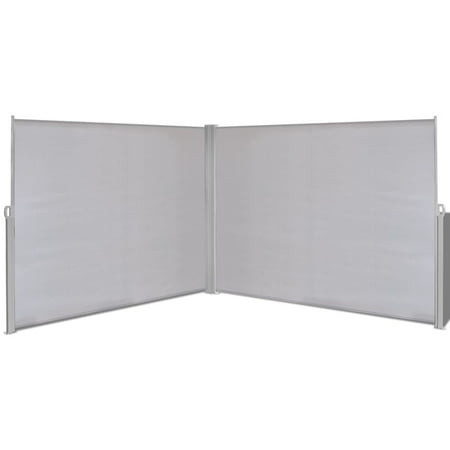 2019 New Retractable Side Awning Patio Double Folding Side Screen Divider Outdoor Sunscreen
