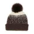 thumbnail image 2 of AHTJRT Women's Winter Beanie Hat Winter Chunky Knit Pom-Pom Stocking Skull Cap Soft Warm Cuffed Knitted Caps for Cold Weather Coffee Free Size, 2 of 3