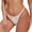 White, variant on Women G-string High Waist Lace Hollow Out Elastic Soft Solid Color Seamless Fake Flower Decor Anti-septic Spaghetti Strap Quick-drying Soft Lady Panties Underpants