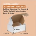thumbnail image 4 of AVIDITI Small Shipping Boxes, 50-Pack | Foldable Corrugated Cardboard Crush-Proof Box for Shipping, Packing, Moving and Storage, 4 of 4