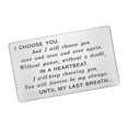 thumbnail image 2 of AMLESO 2X Engraved Wallet Insert Card Christmas Fiance New Year Anniversary Gift Cards, 2 of 8