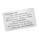 thumbnail image 1 of Tarjetas de regalo de aniversario BLESIY Tarjeta de inserción de billetera Metal, 1 of 8
