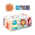 thumbnail image 3 of Caja de pañuelos sensorial Busy Pull Tissues Sunnimix Juego sensorial de 5 animales de dibujos animados, 3 of 8