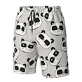 thumbnail image 5 of Kdxio Cute Panda Pattern Mens Casual Shorts - Drawstring Summer Beach Sports Shorts for Men, 5 of 9