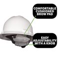 thumbnail image 3 of 10-Pack of Cordova H34R9 Hard Hat, Full-Brim Style, 4-Point Ratchet Suspension, OSHA Work-Compliant, Protection for Construction, Remodelling, Etc., Forest Green, 3 of 3