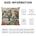 thumbnail image 5 of Creowell  Vintage Bird Style  Decor Throw Pillow Covers, Multi-Size Pillowcase for Sofa Bed Couch, 5 of 5