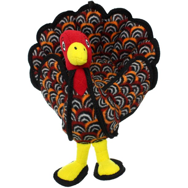 VIP Products Tuffy Barnyard Turkey Dog Toy, Multicolor