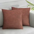 thumbnail image 3 of Acheng Pillow Covers Set of 2 Terracotta Rust Decorative Throw Pillow Covers Square Accent Cushion Case for Couch Sofa Living Room Farmhouse Home Decoration 24x24in, 3 of 7