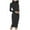 Black, variant on Dress for Women Turtleneck Ribbed Knit Long Sleeve Slim Fit Casual Fashion Party Outwear Sweater Dress