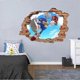 thumbnail image 2 of 2026 Sonic wall decal sticker, kids cartoon bedroom background wall decoration self-adhesive wall sticker, game sticker birthday party supplies, 2 of 5