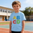thumbnail image 6 of Babcutegg Shirts for Kid Boys Back to School Wear Casual Fashion Crew Neck Pullover Boys Summer Uniform Blue Size 9 T, 6 of 9