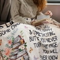 thumbnail image 4 of Book Lovers Gifts, Book Blanket Reading Blanket 50"x60", Throw Blanket Book Gifts for Book Lovers, Gifts for Readers Book Lovers Women Librarian Gifts, Book Club Reading Gifts for Book Lover, 4 of 6