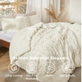 thumbnail image 4 of Juego de Edredón Bedsure Acabado Tufted Boho Tamaño Full Marfil, 3 Piezas, 4 of 9