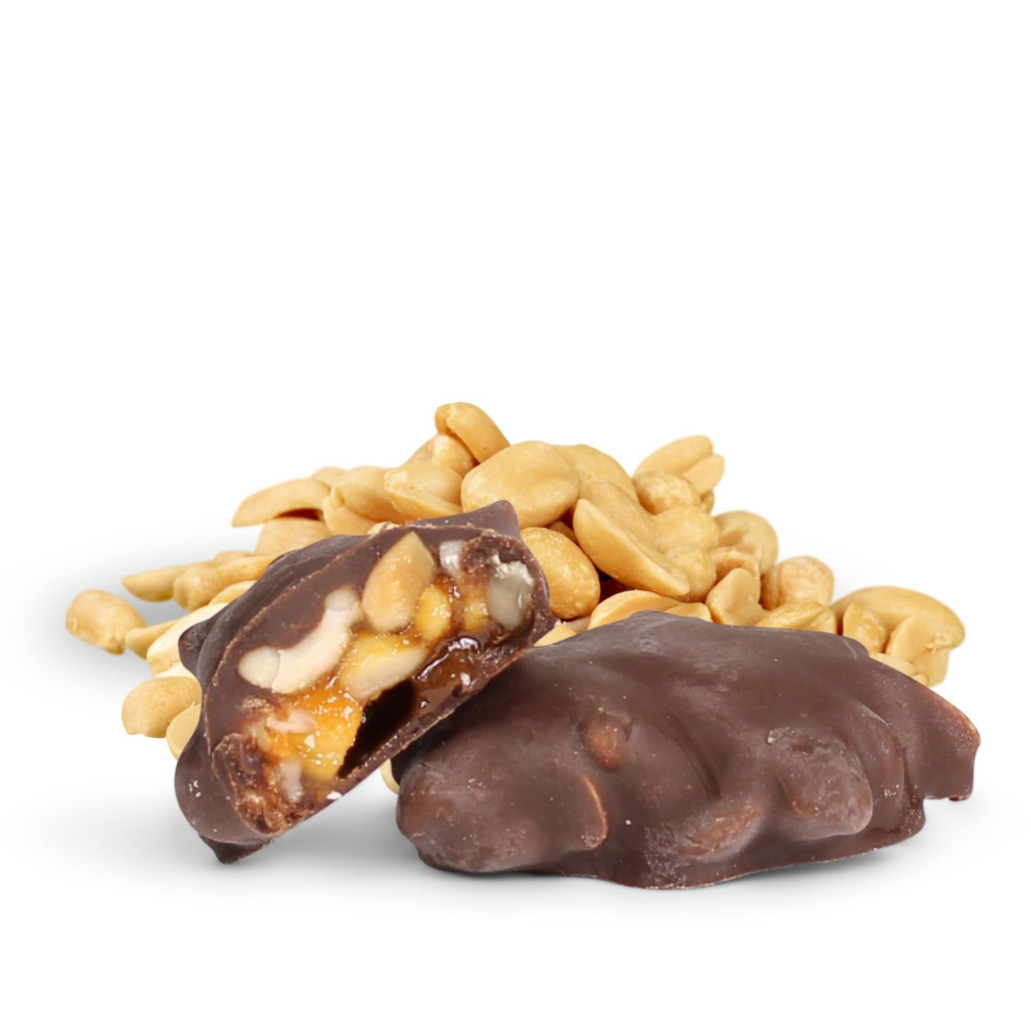Chocolate Caramel Peanut Clusters Red Gift Box - by It's Delish  12 OZ Premium Dark Chocolate Covered Nuts with Carmel Cluster  Christmas Gifts Box of Chocolates Candy Nut Turtles  Vegan, Kosher