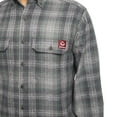 thumbnail image 5 of Wolverine Glacier Heavyweight Long Sleeve Flannel Shirt Men Greystone Plaid, 5 of 5