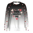 thumbnail image 6 of vigerkar Women's Long Sleeve Graphic Tshirts Valentines Print Crew Neck Casual Tee Tops (Grey, 3XL), 6 of 9