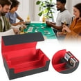 thumbnail image 4 of AKEGAMN 1200 Capacity PU Leather Storage Box With Strong ClosurePremium Collector’s Case For Trading Game Cards Massive 1200-Card Capacity – Holds up to 1200 standard-sized game cardsin - design, pe, 4 of 9