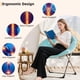 thumbnail image 4 of Yeshouse Silla plegable tipo platillo, tumbona de lectura mullida, estructura metálica extragrande para dormitorio, apartamento, oficina o sala de estar, 4 of 9