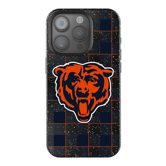 Keyscaper Chicago Bears Plaid Bling iPhone Case