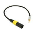 thumbnail image 1 of Cable Macho de 3,5 mm de Hombre A 3 Pines XLR, Macho de 3.5 mm A XLR Cable Hifi Gold Stereo para una una una Batidora para Micrófono Inalámbrico, 1 of 7