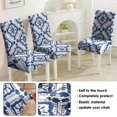 thumbnail image 5 of Modern Floral Peony Autumn Leaves Dining Chair Covers Set of 4 Washable Polyester Stretch Slipcovers Removable Protector for Country Kitchen, 5 of 7