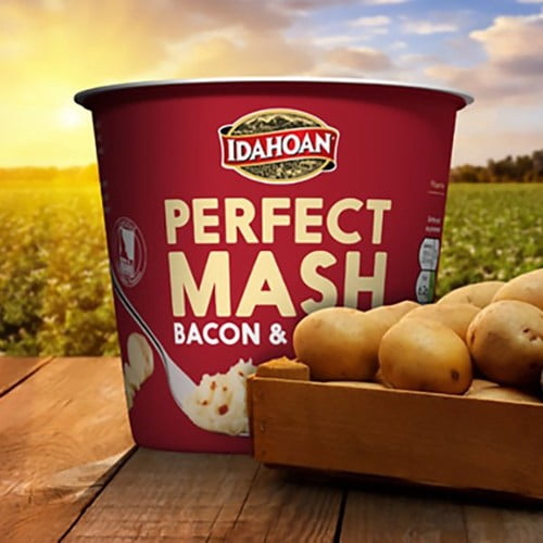 Idahoan Bacon & Cheese Mash Pot 55g, British Import (Pack of 2)