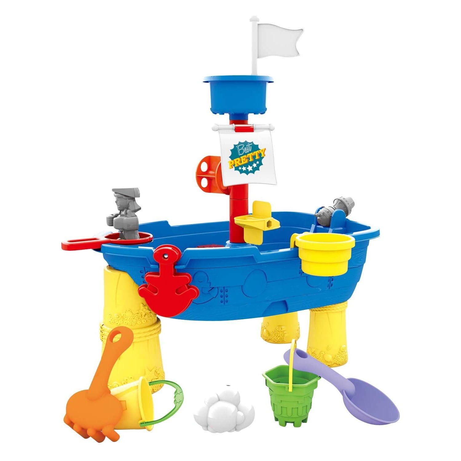 radium spiraal marmeren Seenda Sand Water Table, Sandbox Table with Beach Sand Water Toy, Kids  Activity Sensory Play Table Summer Outdoor Toys for Toddler Boys Girls -  Walmart.com