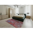thumbnail image 4 of Ahgly Company Tapis d'Intérieur Carré Mi-Siècle Moderne Rouge Brique Oriental, 8 Pieds Carré, 4 of 6