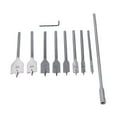 thumbnail image 1 of Juego de brocas para madera de 10 piezas ANGGREK Acero con alto contenido de carbono, 1 of 8