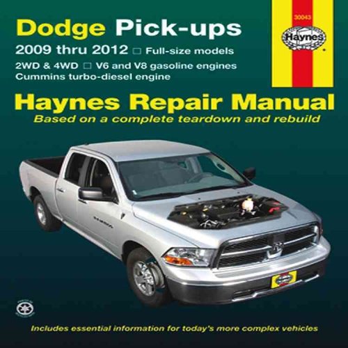 Haynes Dodge Ram Full Pickups 2009 thru 2016 Repair Manual (30043