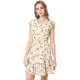 thumbnail image 1 of Allegra K Vestido Floral Informal Cuello V Manga Corta Lazo Lindo Para Mujer Blanco L, 1 of 6