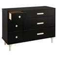 thumbnail image 3 of Babyletto Lolly 6 Drawer Double Dresser in Black and Natural, 3 of 8