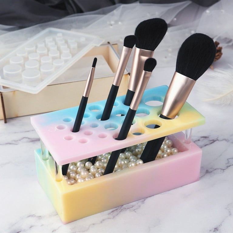 Silicone Makeup Brush Holder Wall-Mounted Soft Durable Reusable Convenient  Easy Operation Suit Beauty Tool Display Stand - AliExpress
