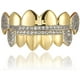 thumbnail image 1 of Colmillos de vampiro superiores e inferiores chapados en oro de 14 quilates Grillz Se adapta a tus dientes Hip Hop Zhivalor LRWJ455-1, 1 of 4