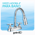 thumbnail image 3 of Llave Mezcladora Baño Lavabo Cuello Flexible Inoxidable 4' Xtellar plateado, 3 of 3