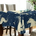 thumbnail image 3 of BZSMCE Square Tablecloth Dreamy Unicorns Pattern Tableclothes, 3 of 9
