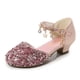 thumbnail image 1 of Sandalias de princesa para niñas, zapatos de lentejuelas de baile latino con purpurina para niños, mariposa, diamante, tacón alto, fiesta de verano, zapatos de cristal 26 Gao Jinjia LED, 1 of 2