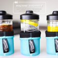 thumbnail image 5 of Masontops Wide Mouth Mason Jar Neoprene Sleeve - Teal - Triple Insulated Cozy - 2 Sleeves Cover 16-24 oz & Quart Sizes, 5 of 7