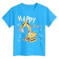 thumbnail image 4 of Gubotare Shirt for Boys Boys' Excavator Short Sleeve Crewneck T-Shirts Top Tee Toddler Boys' T-Shirt Sizes 9-10T (Sky Blue,9-10 Years), 4 of 4