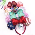 thumbnail image 2 of 2023NEW Disney Mickey orejas diadema fuegos artificiales con Jack calabaza rey Cosplay diadema Disneyland carta diadema regalo Gao Jinjia LED, 2 of 2