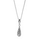 thumbnail image 1 of Colgante Yinane Gota Cristal con Cadena Larga oro rosa Plata antigua, 1 of 8