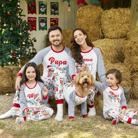 PatPat Christmas Family Matching Sloth & Letter Print Raglan-sleeve ...