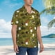 thumbnail image 3 of Balery Gnomes Playing in the Garden Camisas hawaianas de manga corta para hombre, camisas playeras de corte holgado, camisas de vacaciones con botones,XX-Large, 3 of 7