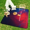 thumbnail image 6 of Marble Texture Picnic Blanket Waterproof Outdoor Beach Blanket Hand-held Pad Suitable for Travel, Camping, Beach, Family Gatherings, 6 of 7