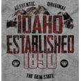 thumbnail image 2 of Idaho Mountains Outdoor Adventures Men's Graphic T Shirt Tees Brisco Brands S, 2 of 4