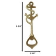 thumbnail image 2 of Vintage Solid Brass Metal Nautical Roped Ship Anchor Beer Bottle Cap Hand Opener, 2 of 9