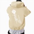 thumbnail image 6 of YIWULA Men's Zip-Up Hoodies Solid Hip-Hop Y2K Oversize Wash Old Craft Basic Hoodies Heavyweight Casual Fit Sweatshirt(L,Khaki), 6 of 8